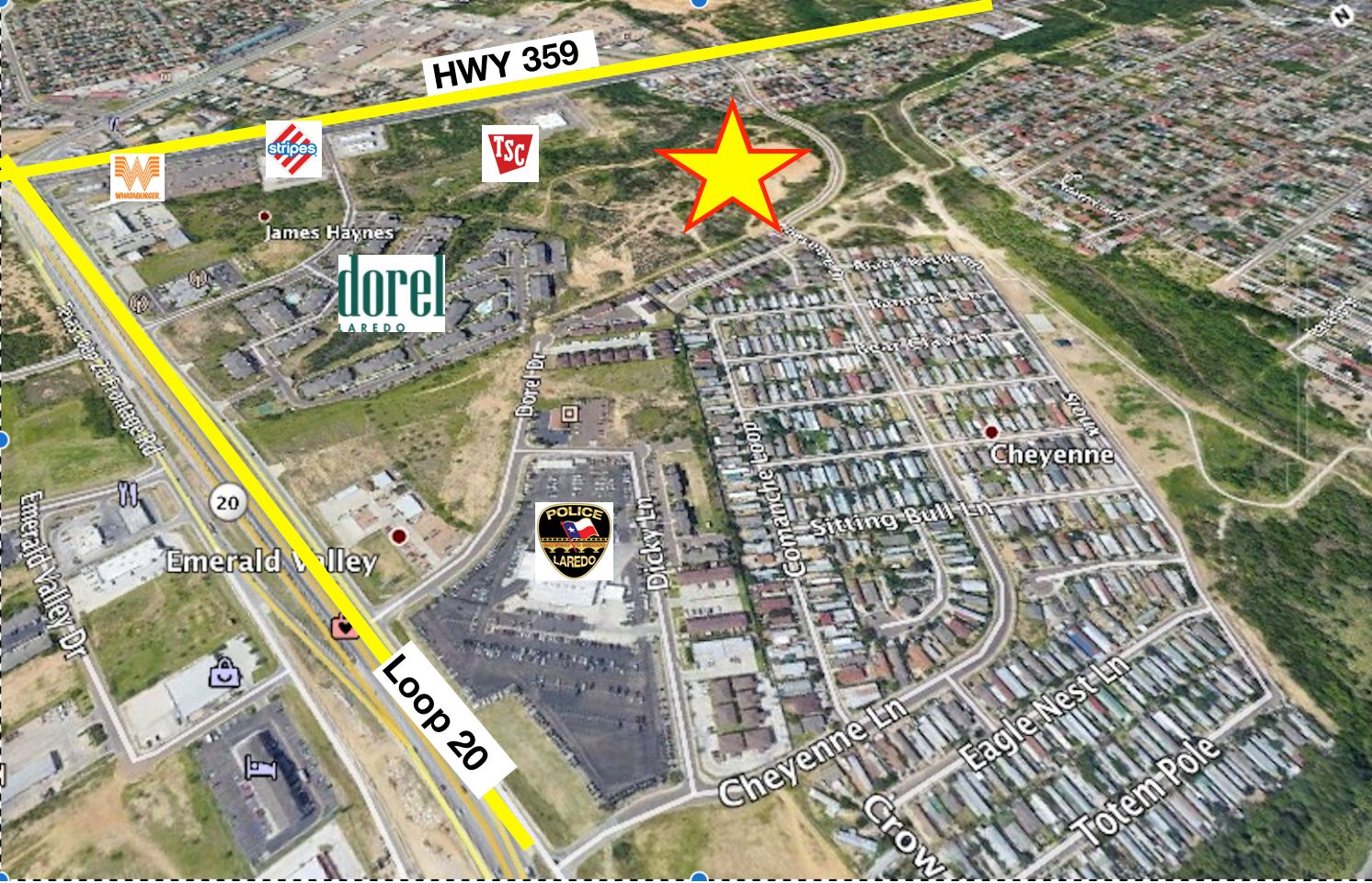 ORV LAND DEVELOPMENT 00: 311 Dorel Dr, Laredo, TX 78046